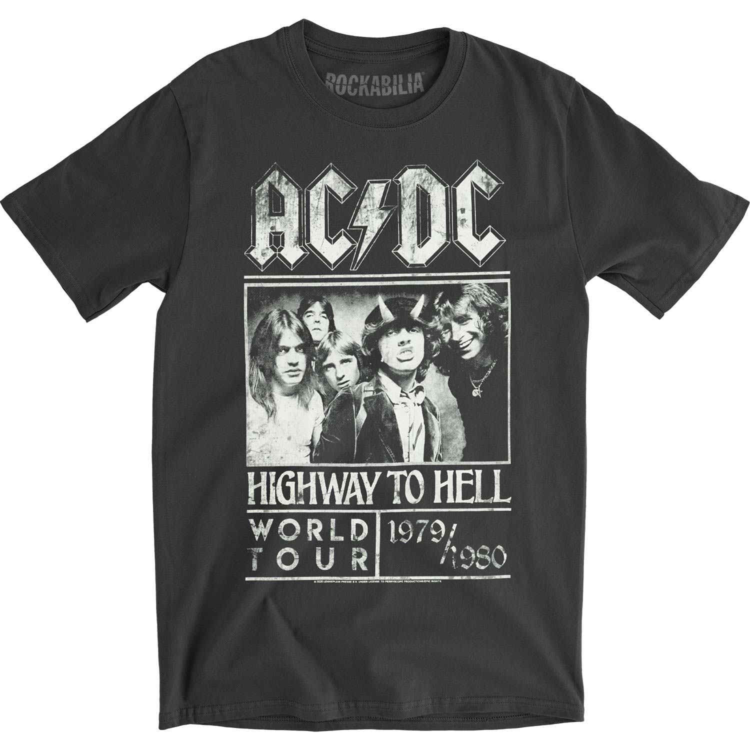 AC/DC Highway To Hell Poster Vintage T-shirt Front