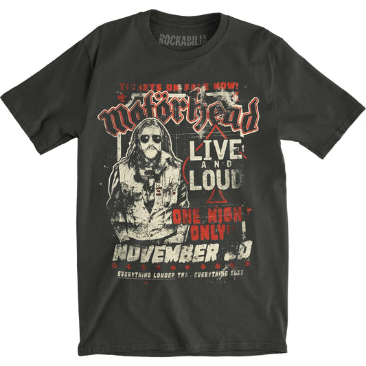 Motorhead One Night Only Vintage T-shirt Front