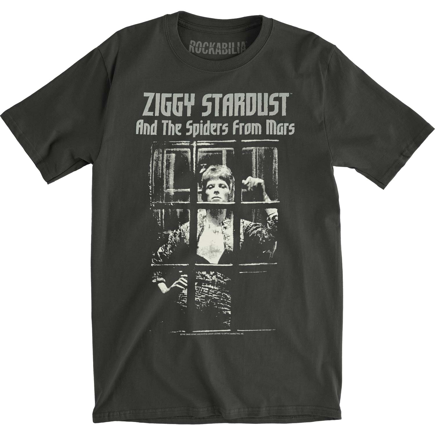 David Bowie Ziggy Stardust Spiders From Mars Vintage T-shirt Front