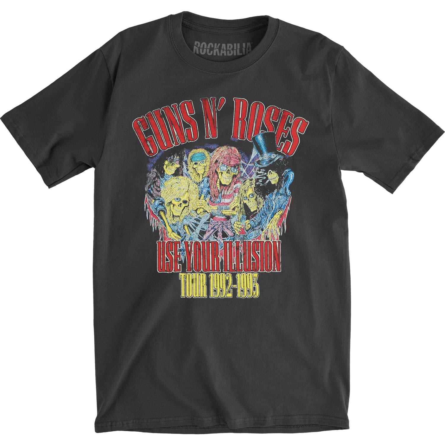Guns N Roses Use Your Illusion Vintage T-shirt Front
