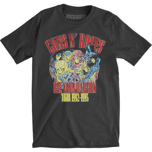 Guns N Roses Use Your Illusion Vintage T-shirt Front