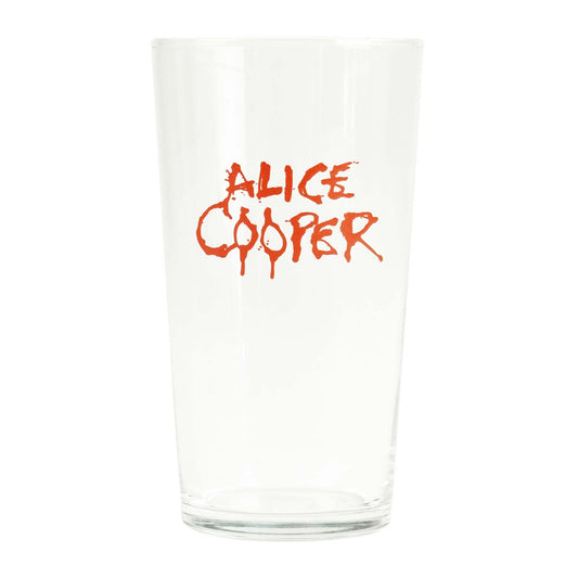 Alice Cooper Logo Pint Glass Front