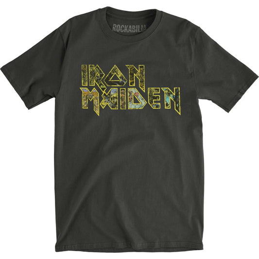 Iron Maiden Eddie's Logo Vintage T-shirt Front