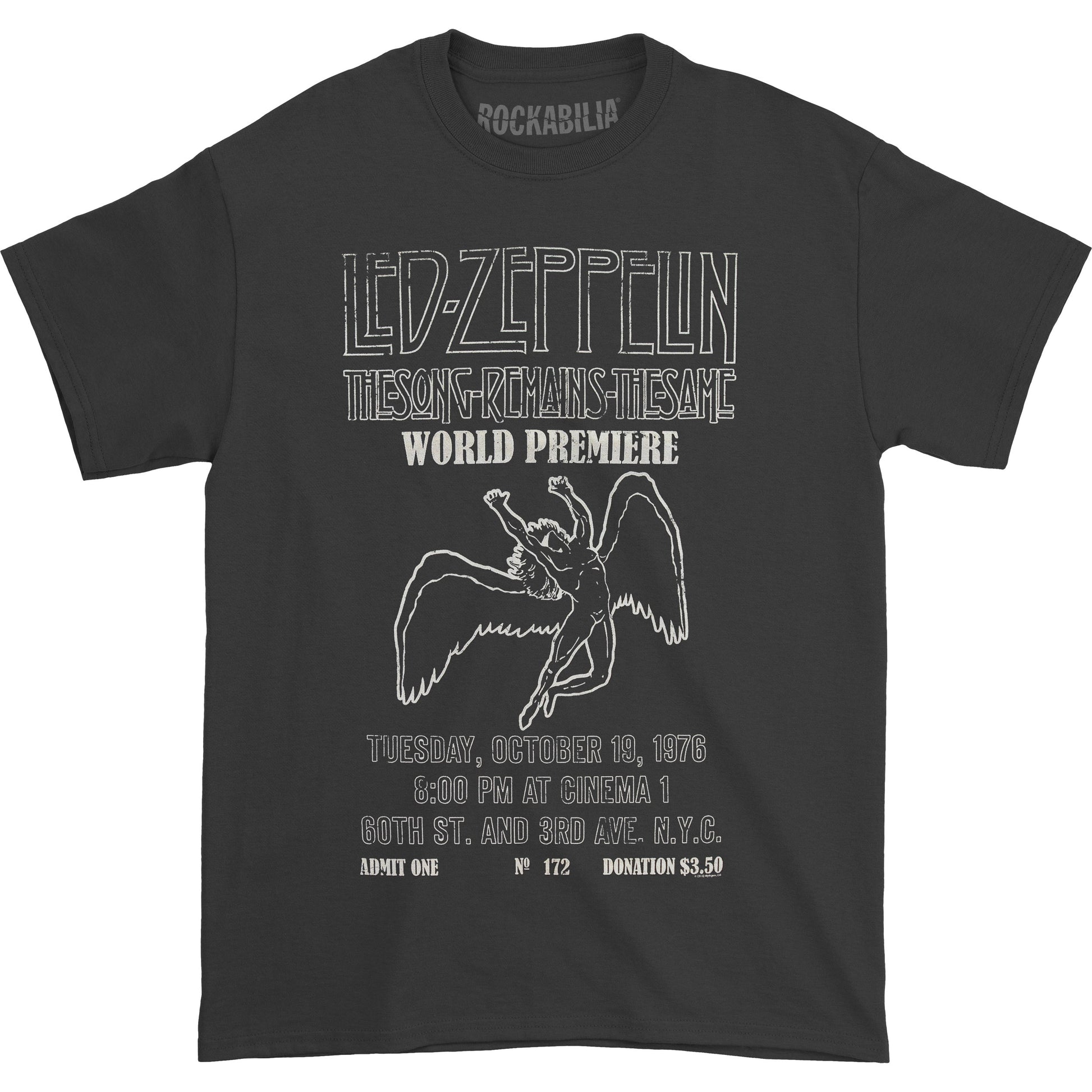 Led Zeppelin The Song Remains Vintage T-shirt Front