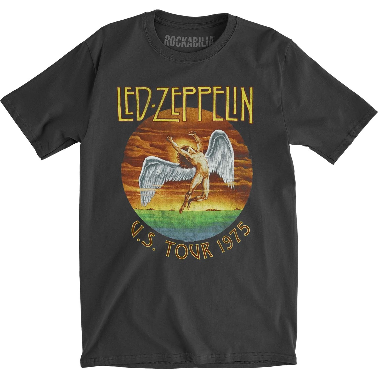 Led Zeppelin Tour 75 Vintage T-shirt Front