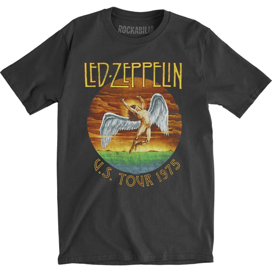 Led Zeppelin Tour 75 Vintage T-shirt Front
