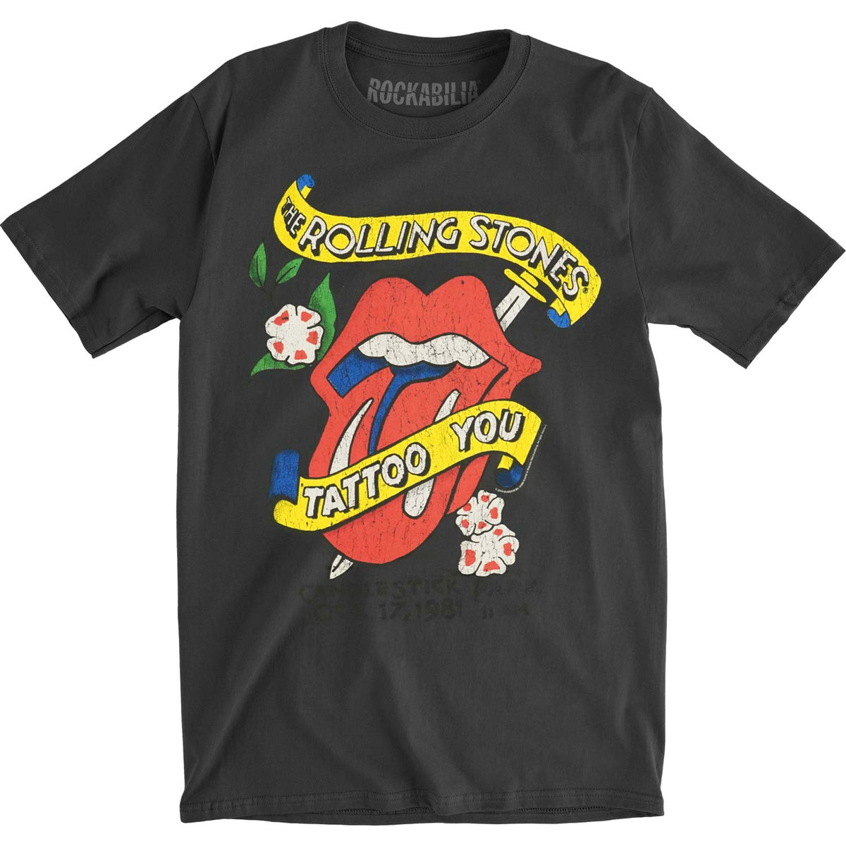Rolling Stones Tattoo Vintage T-shirt Front