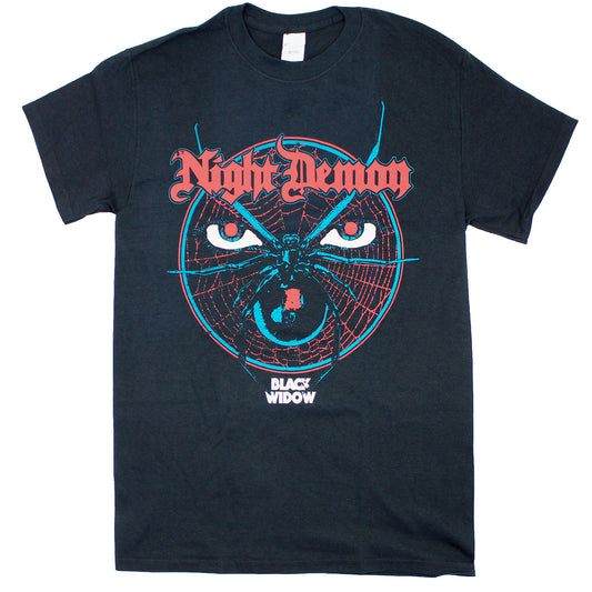 Night Demon Black Widow T-shirt T-shirt Front