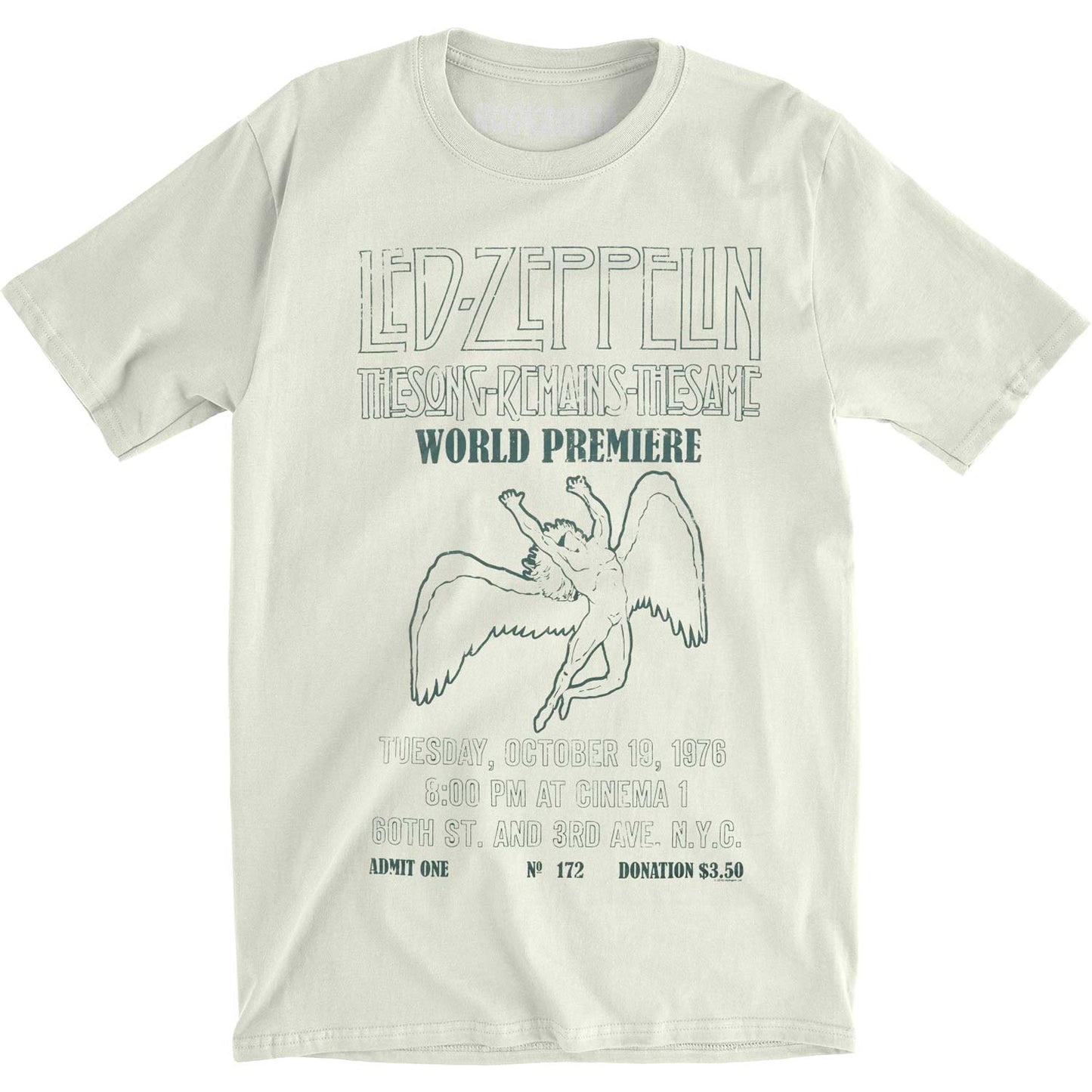 Led Zeppelin The Song Remains Vintage T-shirt Front