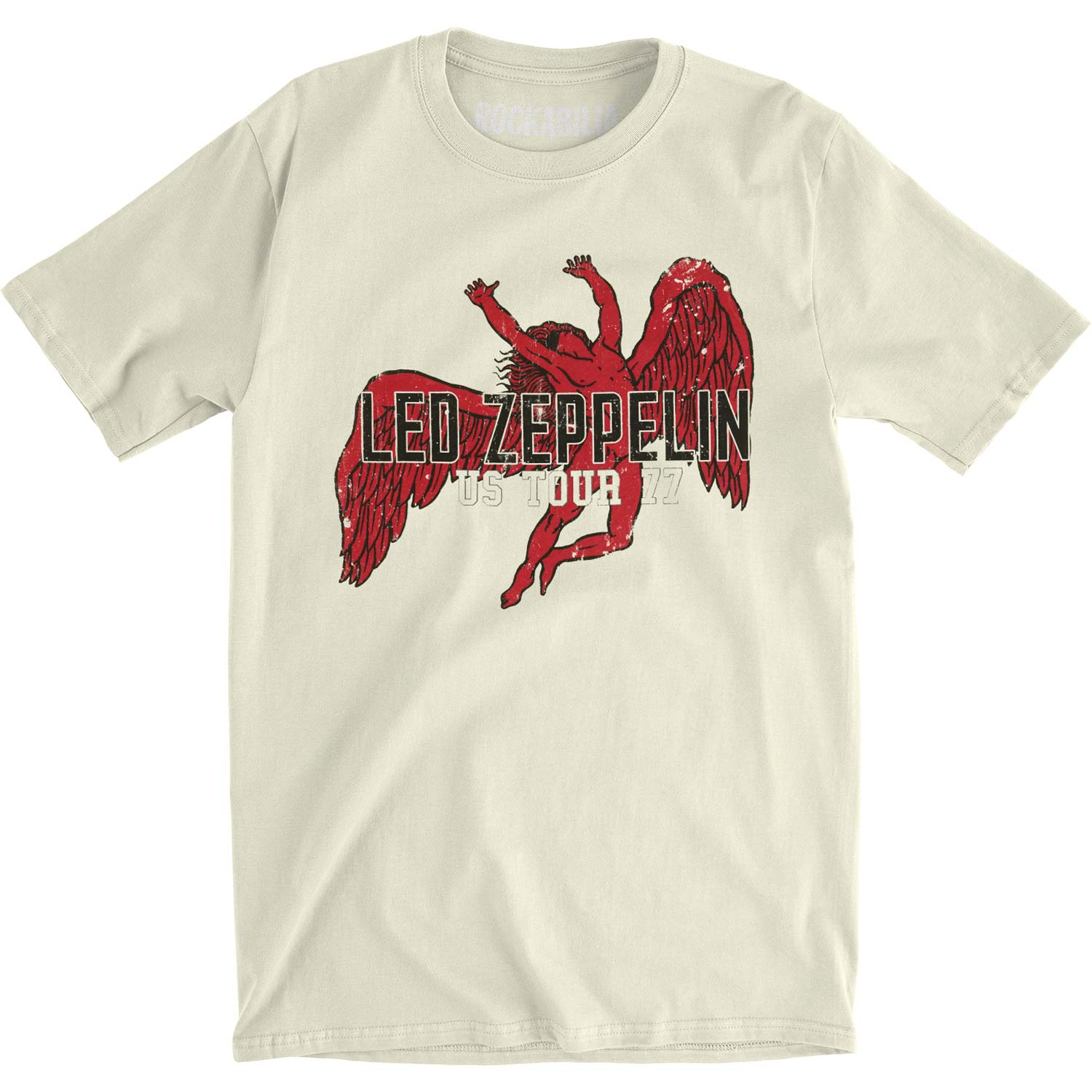 Led Zeppelin Tour 77 Icarus Vintage T-shirt Front