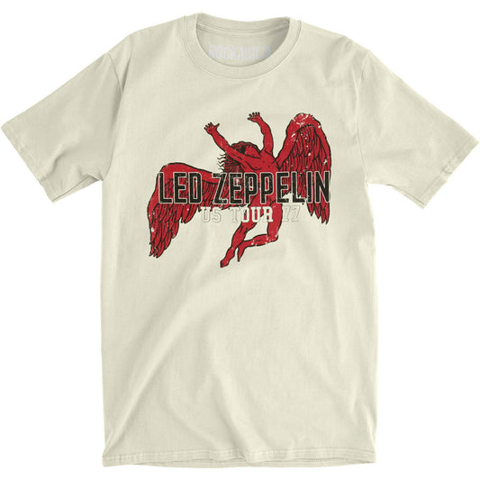 Led Zeppelin Tour 77 Icarus Vintage T-shirt Front