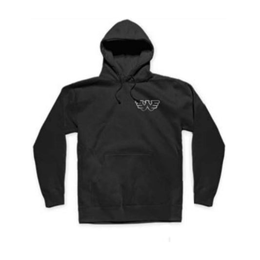 Waylon Jennings Silver Flying W Pullover Hoodie Hooded Sweatshirt Front