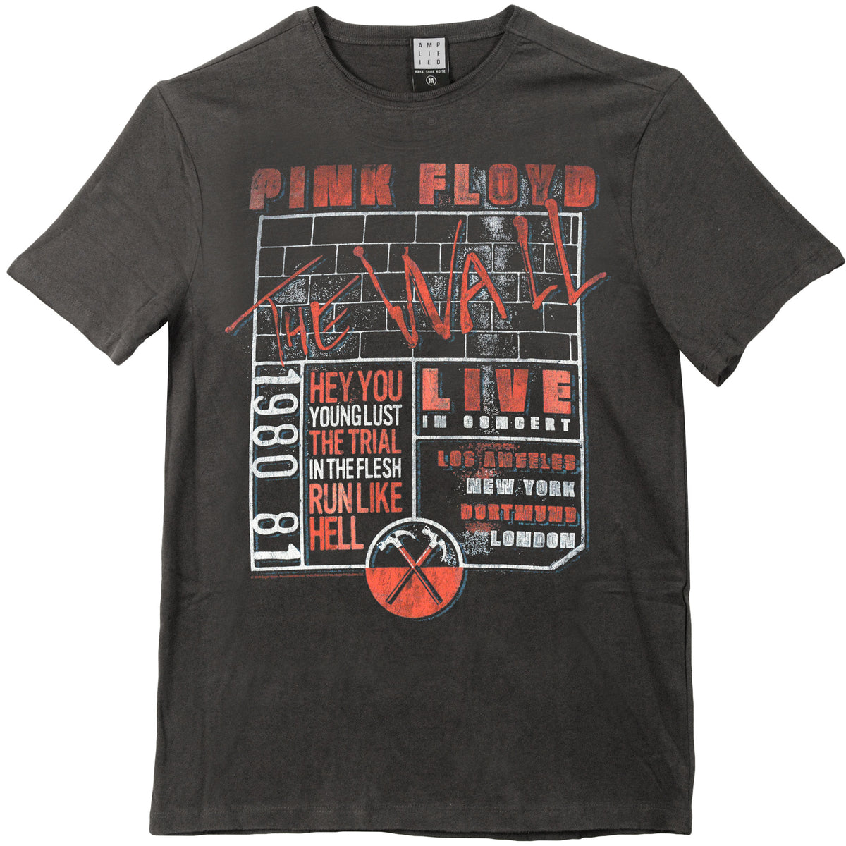 Pink Floyd The Wall Poster Vintage T-shirt Front