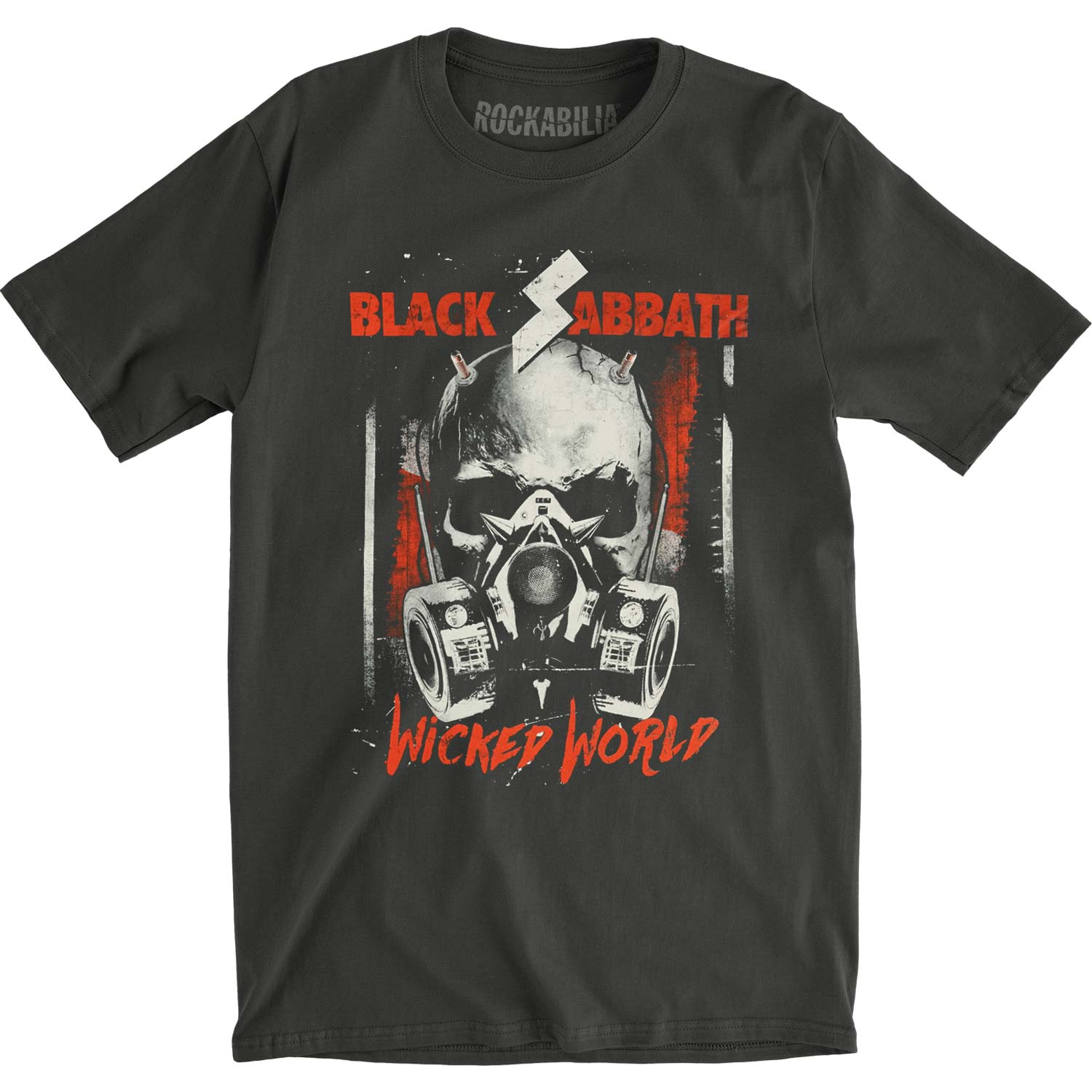 Black Sabbath Wicked World Vintage T-shirt Front
