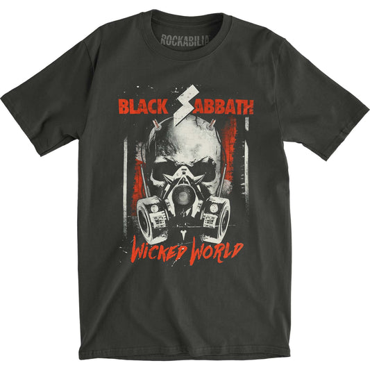 Black Sabbath Wicked World Vintage T-shirt Front