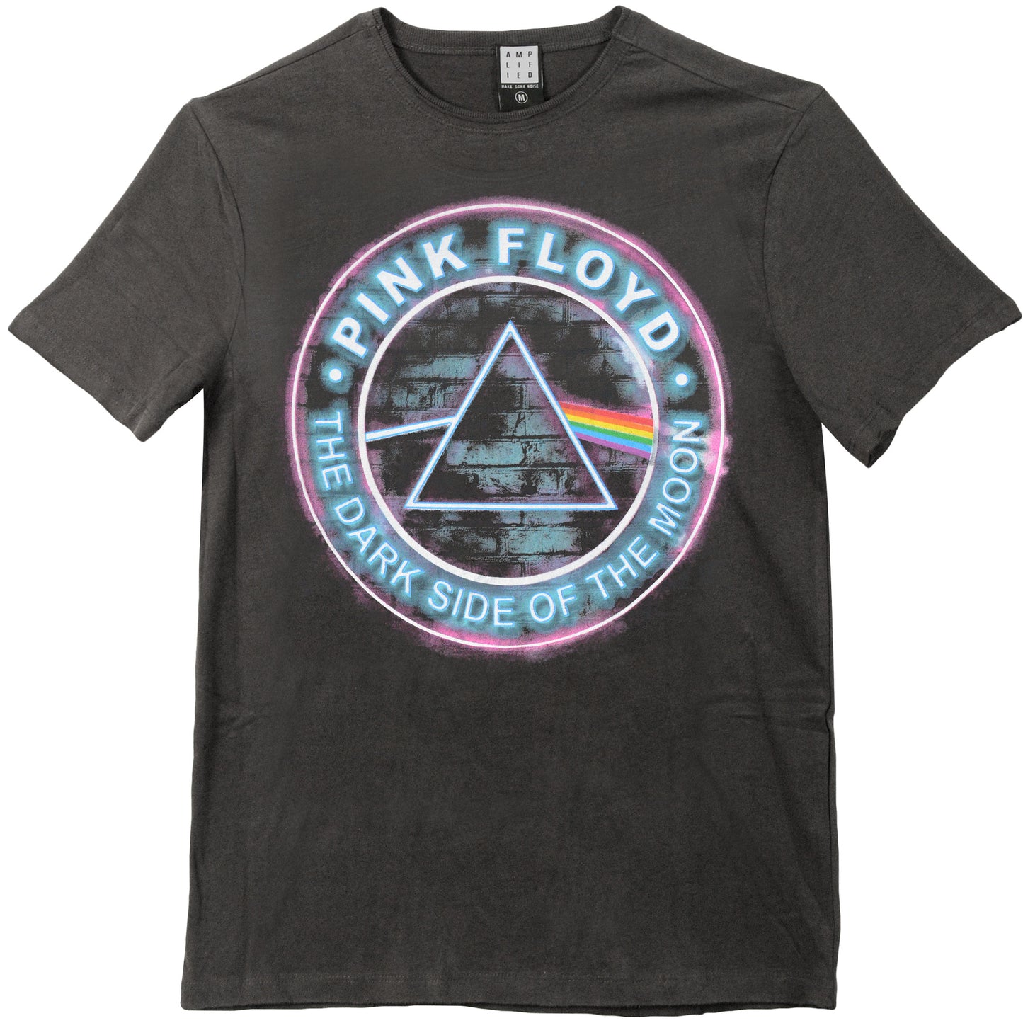 Pink Floyd Neon Dark Side Vintage T-shirt Front