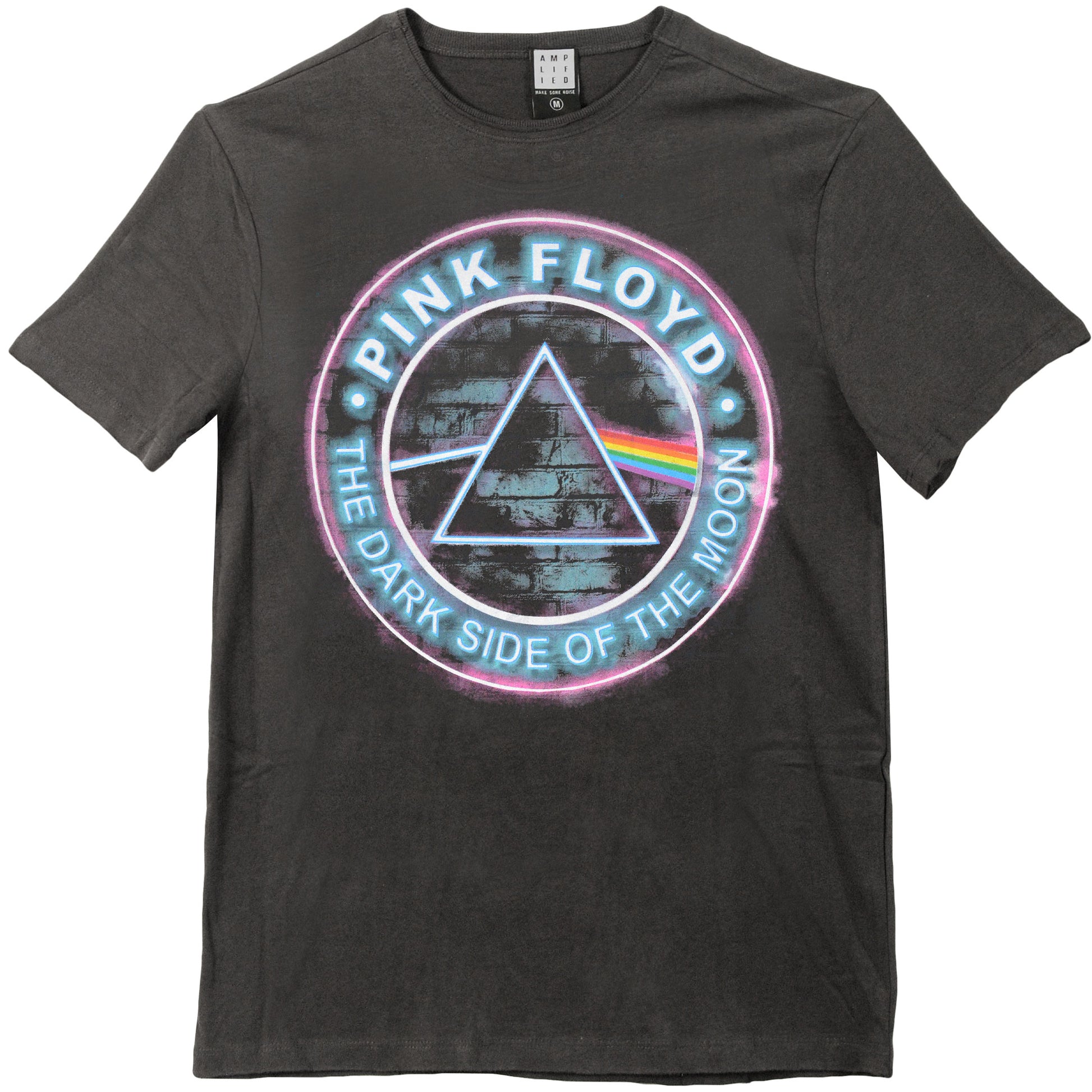 Pink Floyd Neon Dark Side Vintage T-shirt Front