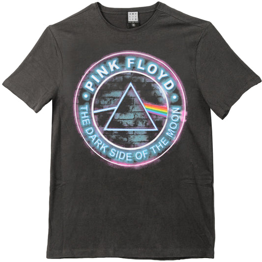 Pink Floyd Neon Dark Side Vintage T-shirt Front