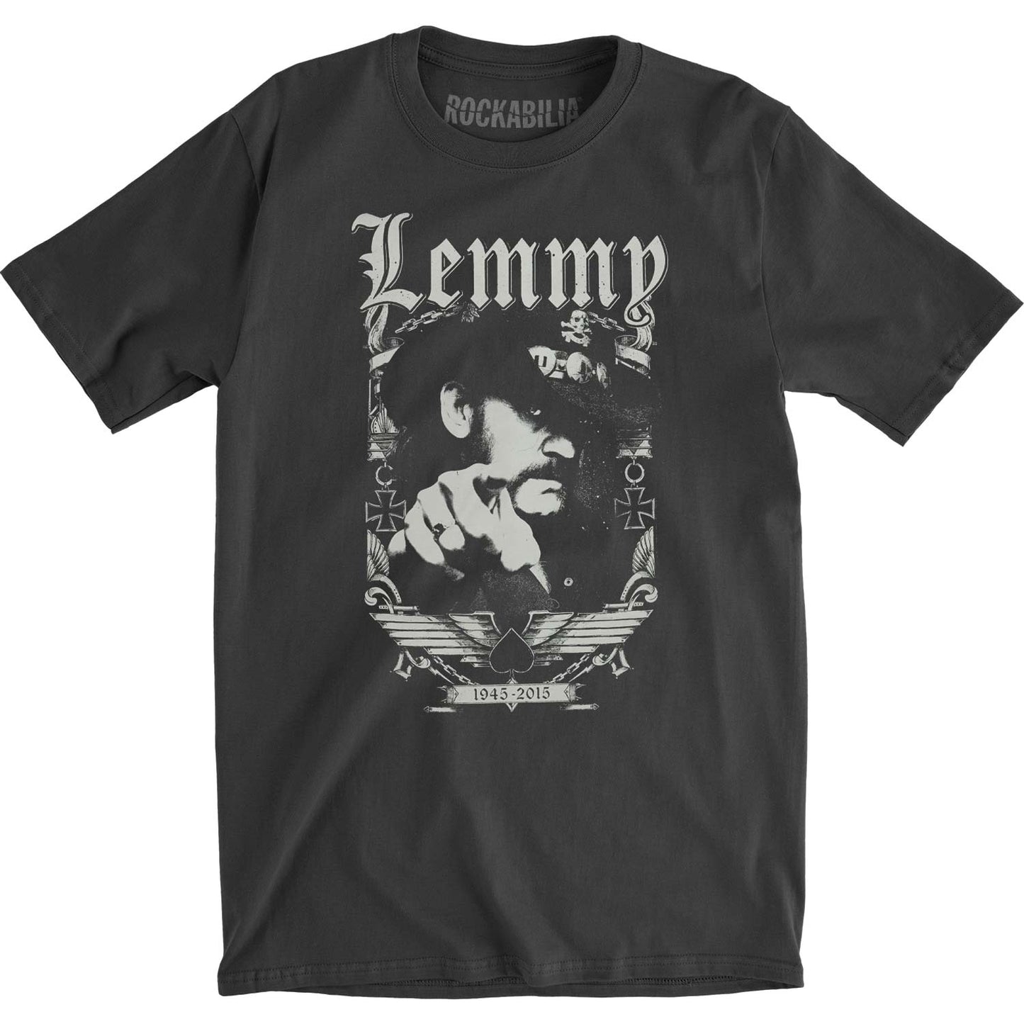 Motorhead Lemmy 1945 Vintage T-shirt Front