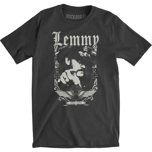 Motorhead Lemmy 1945 Vintage T-shirt Front