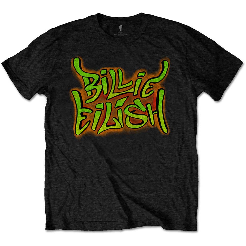 Billie Eilish Graffiti Slim Fit T-shirt Front