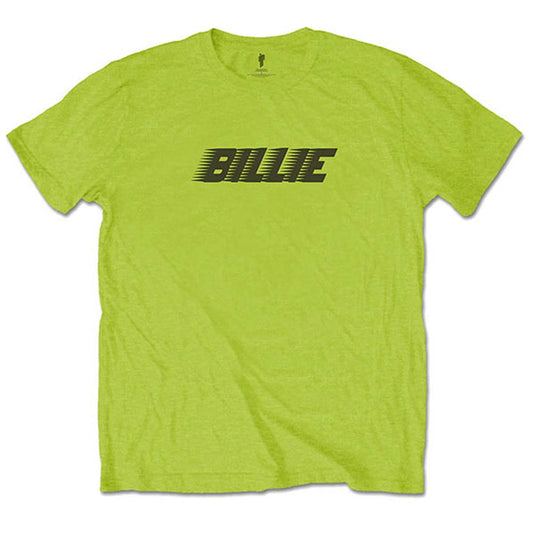 Billie Eilish Racer Logo & Blohsh (Back Print) Slim Fit T-shirt Front