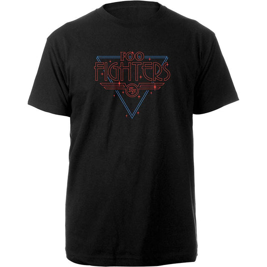 Foo Fighters Black Disco Outline Slim Fit T-shirt Front