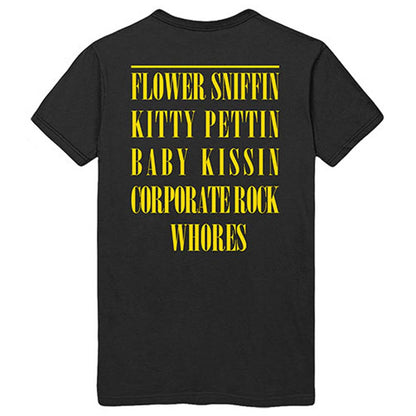 Nirvana Flower Sniffin (Back Print) Slim Fit T-shirt Back