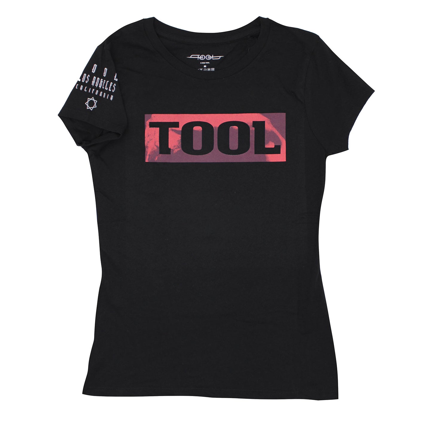 Shaded Box (Back & Sleeve Print) Ladies T-Shirt Junior Top