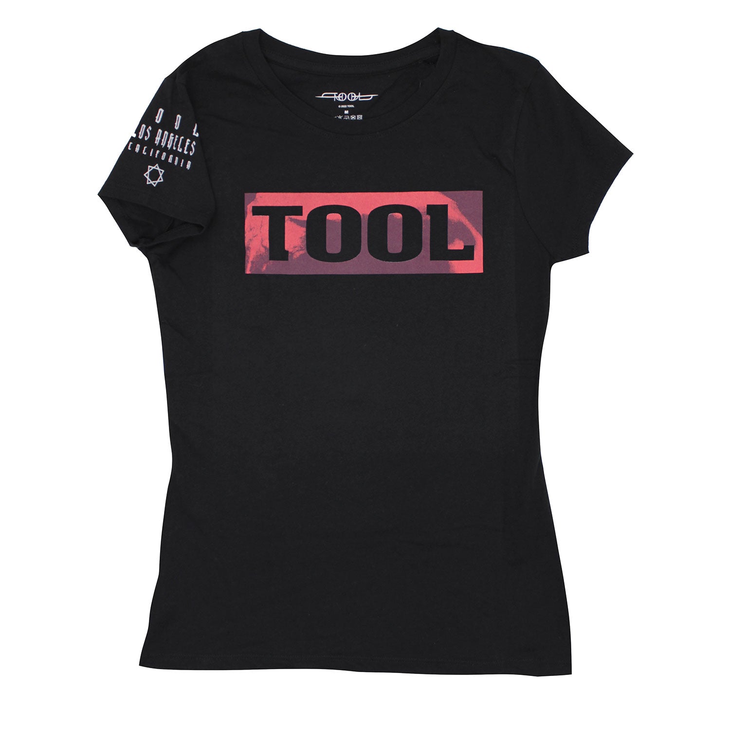 Shaded Box (Back & Sleeve Print) Ladies T-Shirt Junior Top