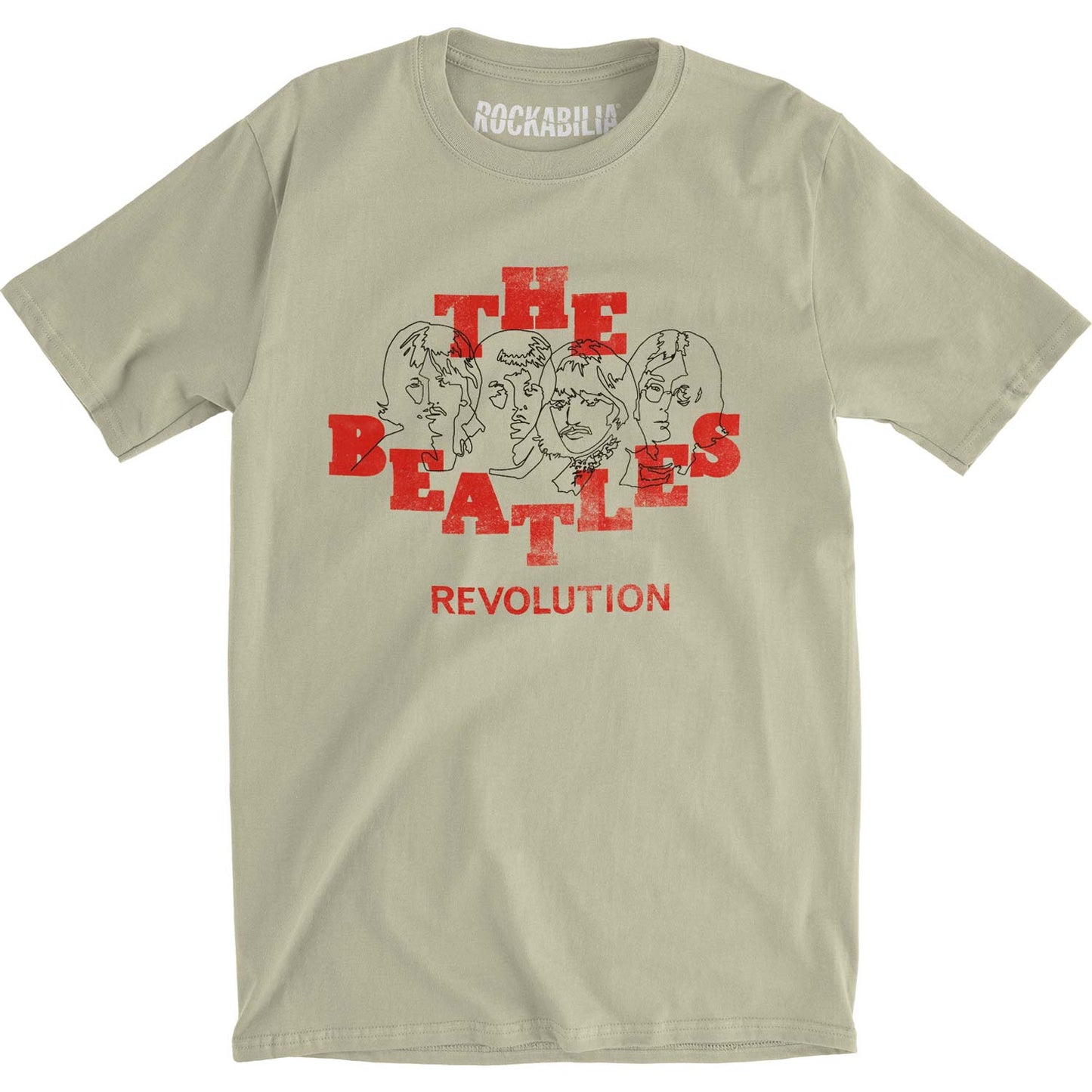 Beatles Revolution Slim Fit T-shirt Front