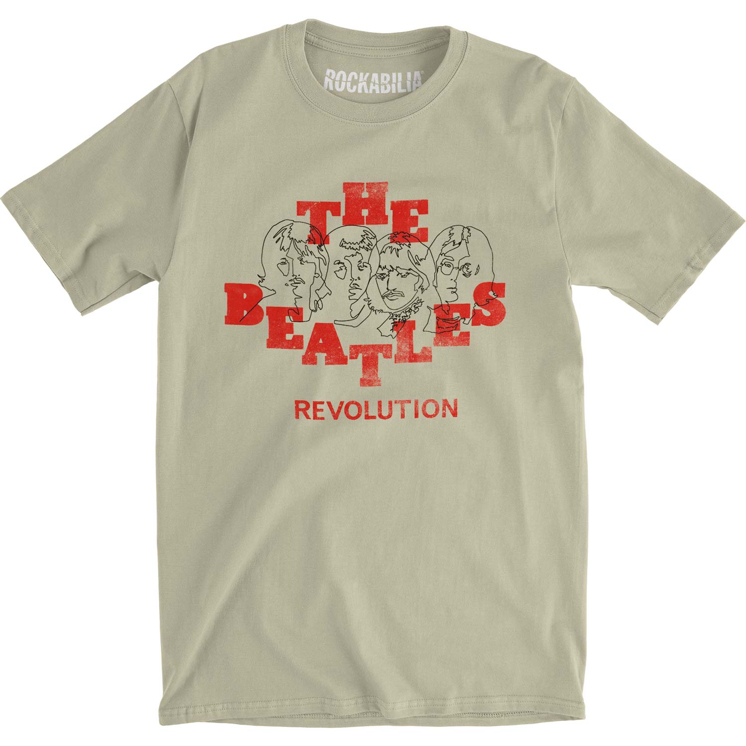 Beatles Revolution Slim Fit T-shirt Front