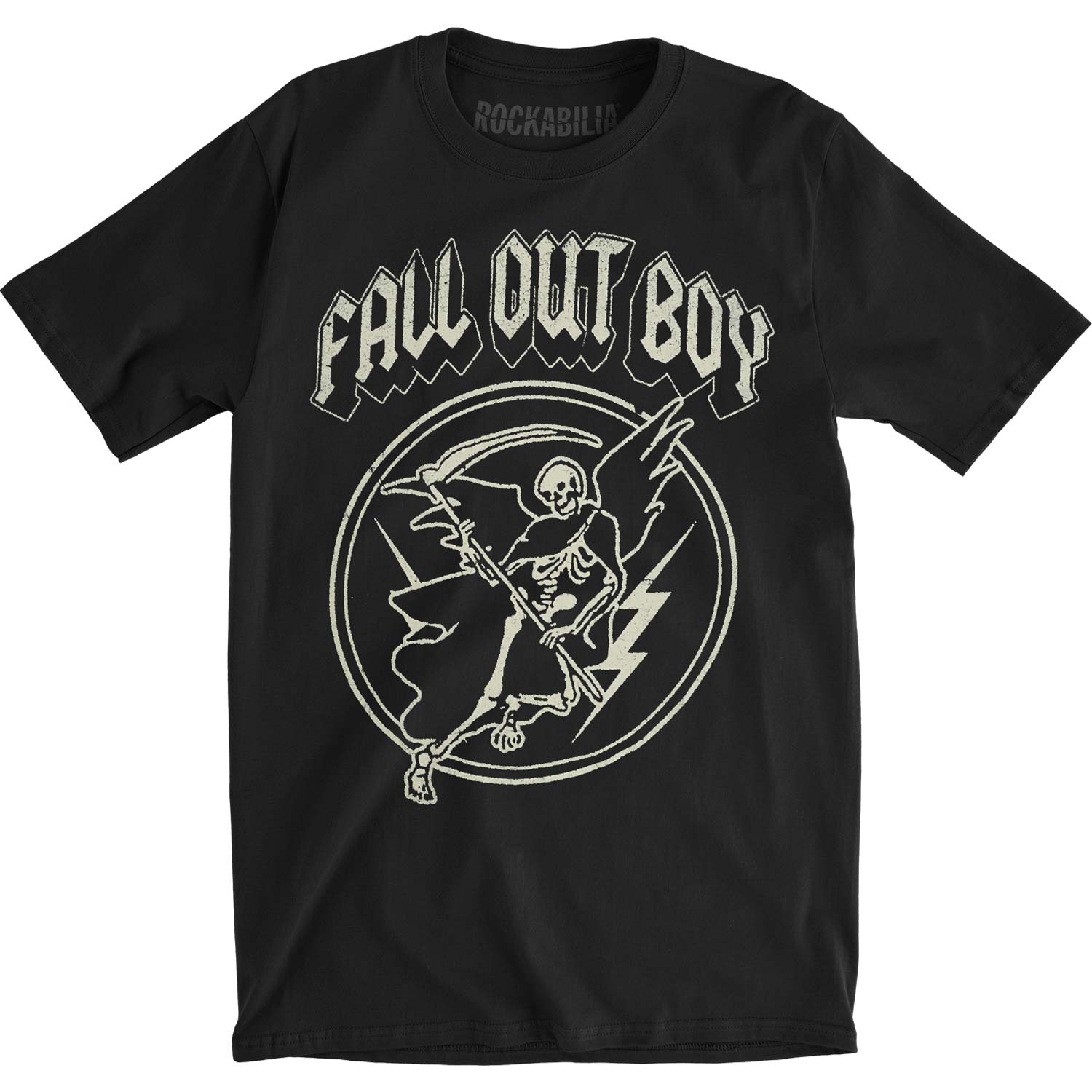 Fall Out Boy Flying Reaper Slim Fit T-shirt Front