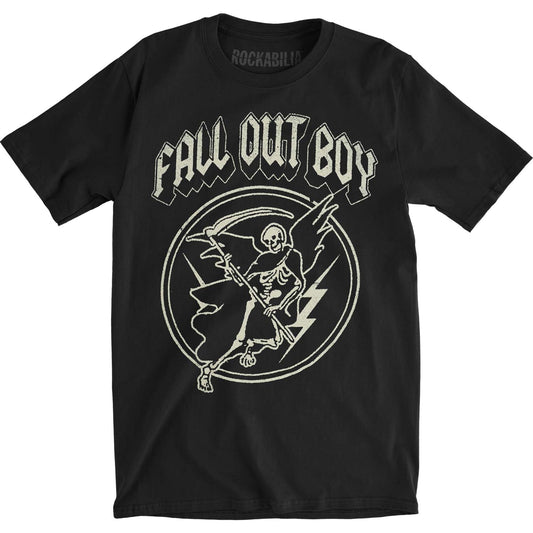 Fall Out Boy Flying Reaper Slim Fit T-shirt Front