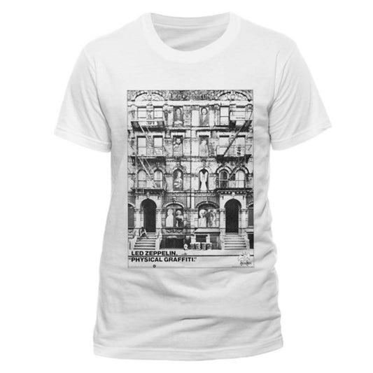 Led Zeppelin Physical Graffiti Slim Fit T-shirt Front