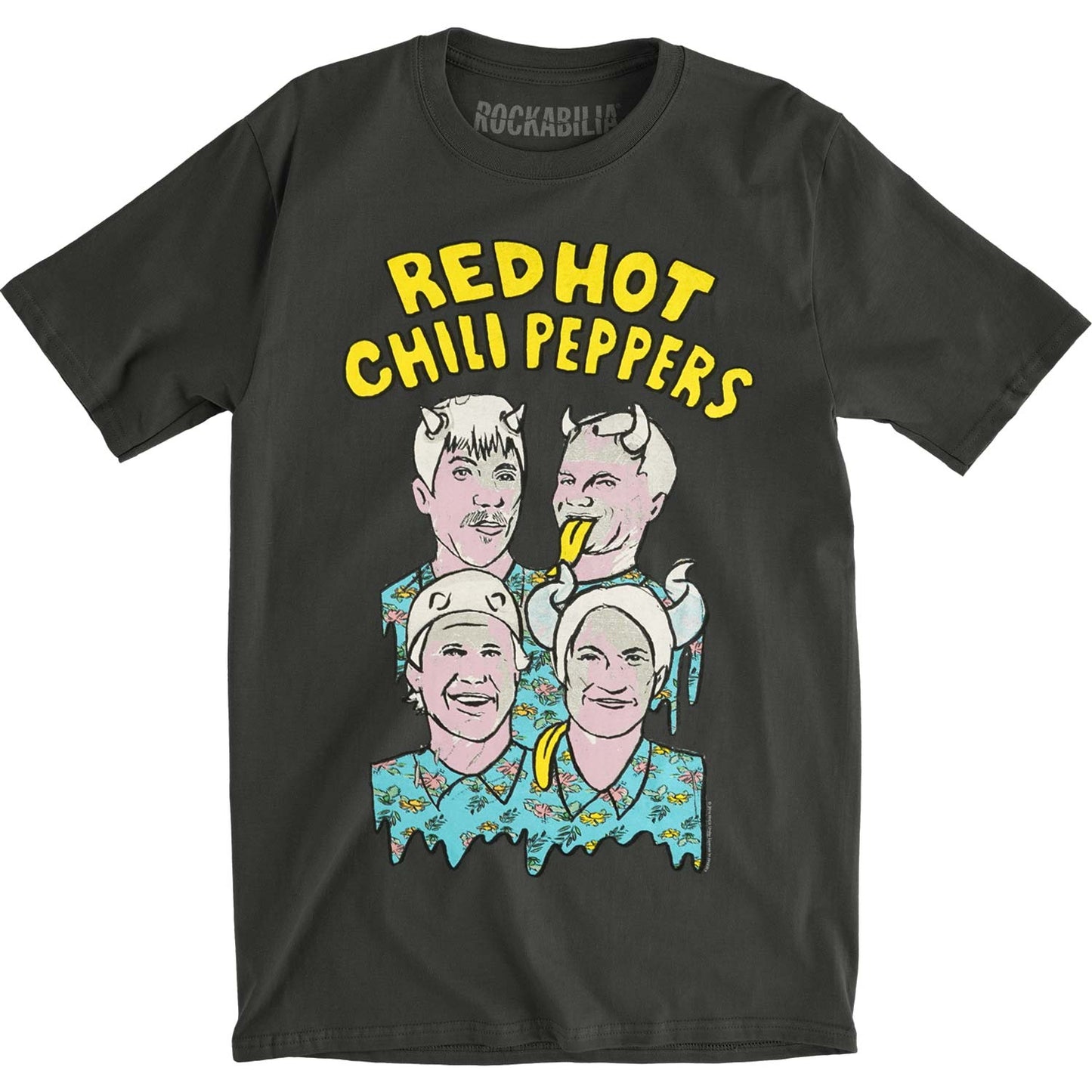 Red Hot Chili Peppers Illustrated Peppers Vintage T-shirt Front