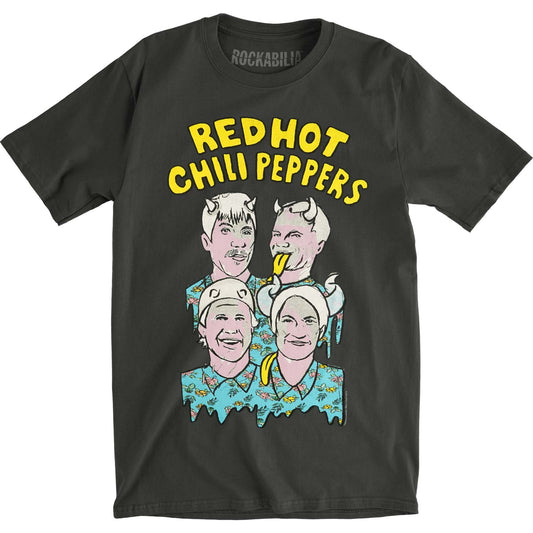 Red Hot Chili Peppers Illustrated Peppers Vintage T-shirt Front