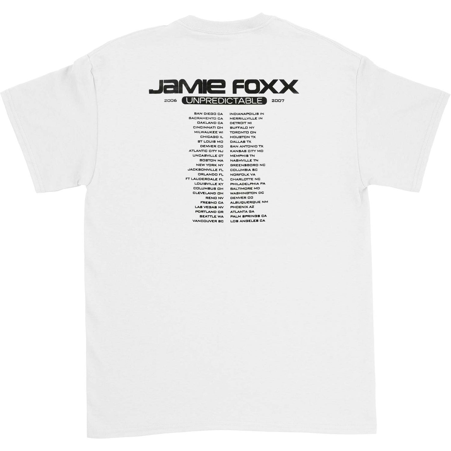 Jamie Foxx T-shirt Back