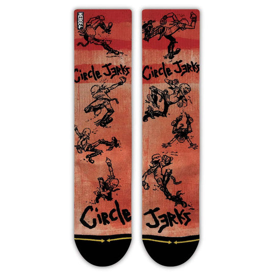 Circle Jerks Skank - Red Classic Crew Sock Socks Front