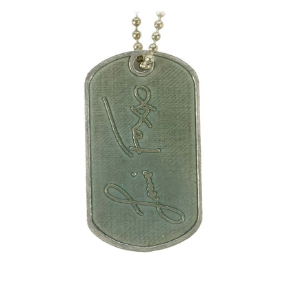 Jamie Foxx Dog Tag Necklace Back