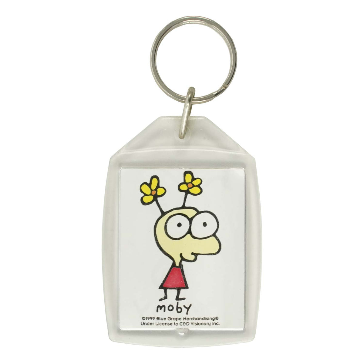 Moby Plastic Key Chain Back