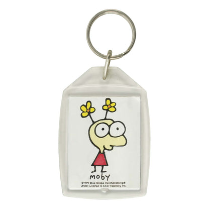 Moby Plastic Key Chain Back