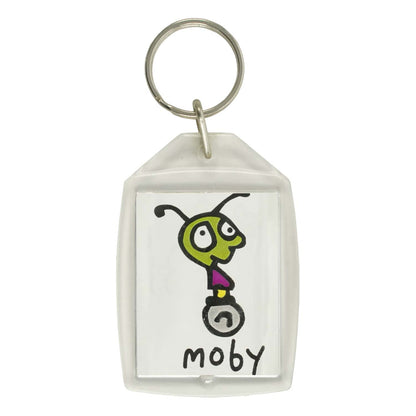 Moby Plastic Key Chain Front