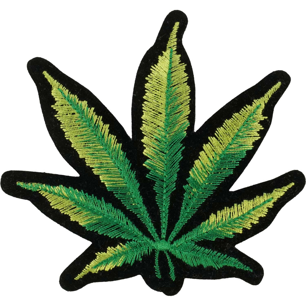 Pot Leaf Embroidered Patch Front