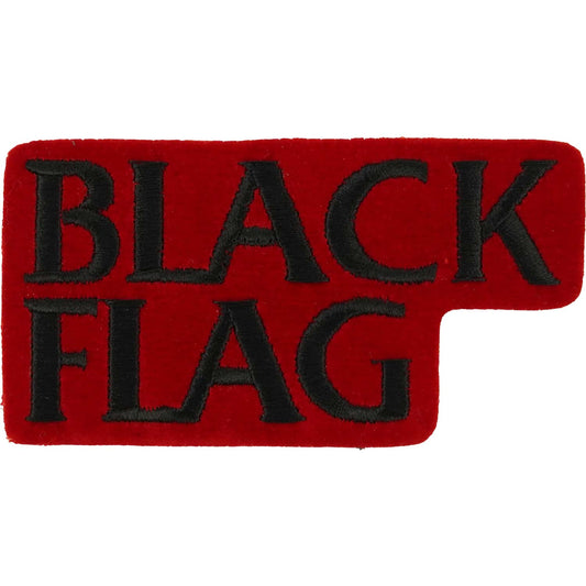 Black Flag Embroidered Patch Front