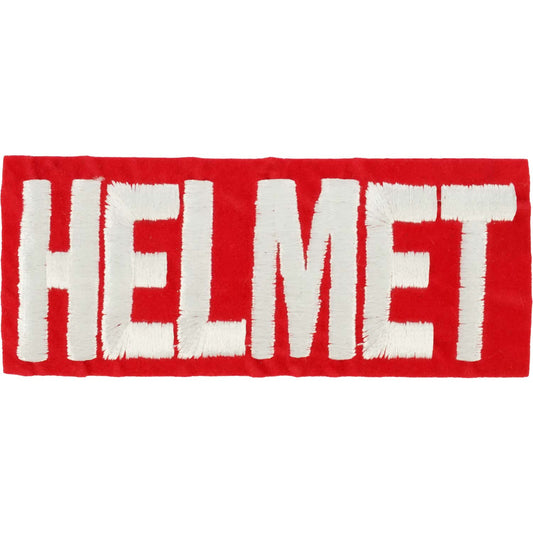 Helmet Embroidered Patch Front