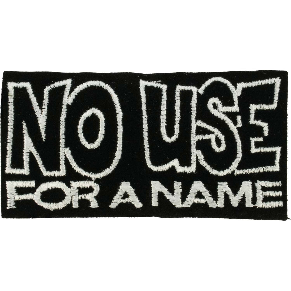 No Use For A Name Embroidered Patch Front