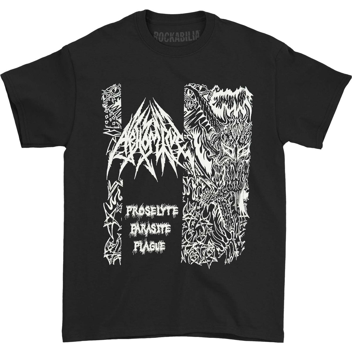 Abhomine Proselyte Parasite Plague T-shirt Front