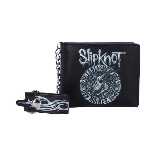 Slipknot Flaming Goat Logo Wallet With Chain Tri-Fold Wallet Front