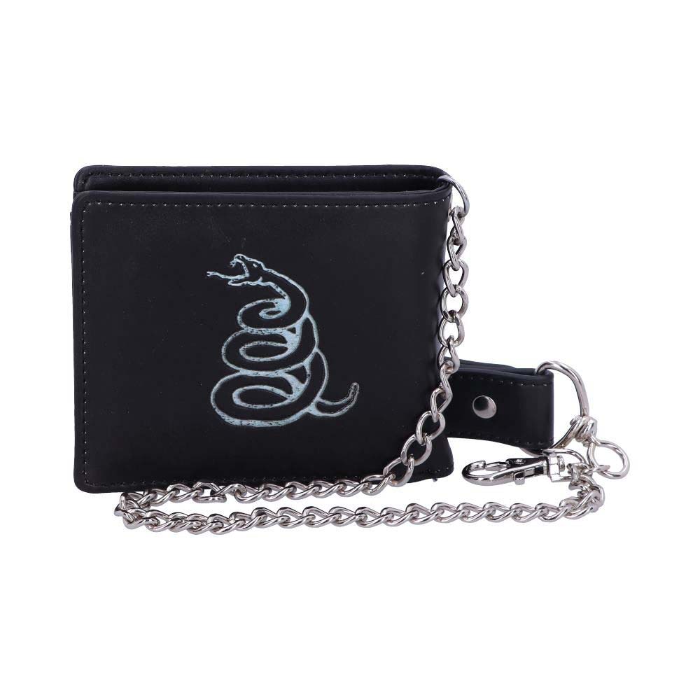 Metallica Black Album Wallet With Chain Tri-Fold Wallet Back